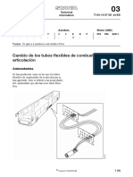 Cambio Tubos Flexibles de Combustible