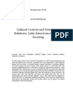 Cultural Context and Intergroup Relations: Latin Americans in Public Housing