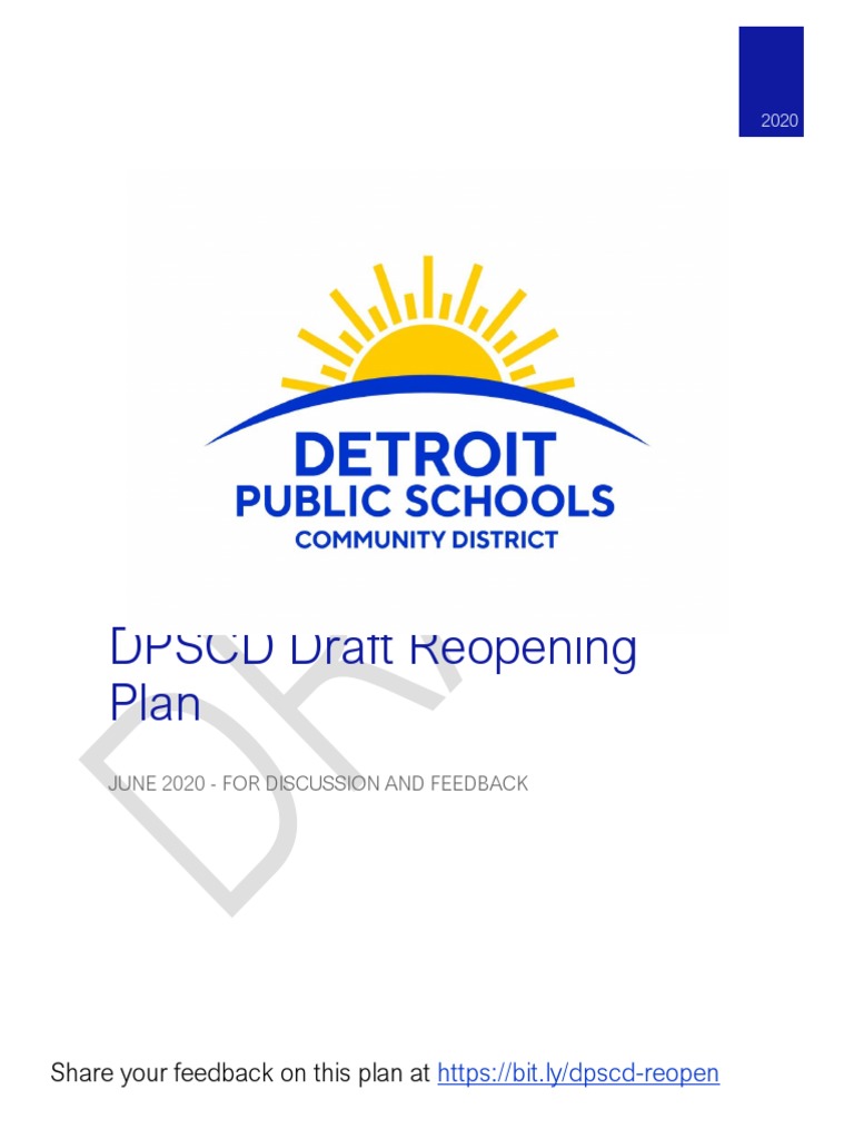 DPSCD Reopening Feedback Plan | PDF | Educational Technology | Teachers