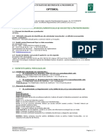 Fisa de Securitate Optimol PDF