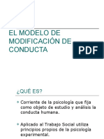 El Modelo de Modificacion de Conducta