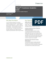 The Forrester Wave Customer Analytics Solutions Q2 2018