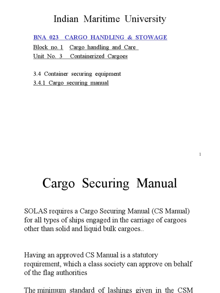 1 Cargo Securing Manual PDF