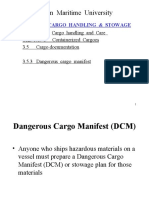 3 Dangerous Cargo Manifest