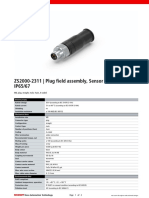 ZS2000-2311 - Plug Field Assembly, Sensor and Power, IP65/67