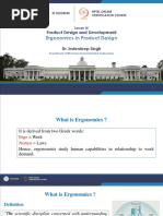 Lecture 15 Ergonomics in Product Design PDF