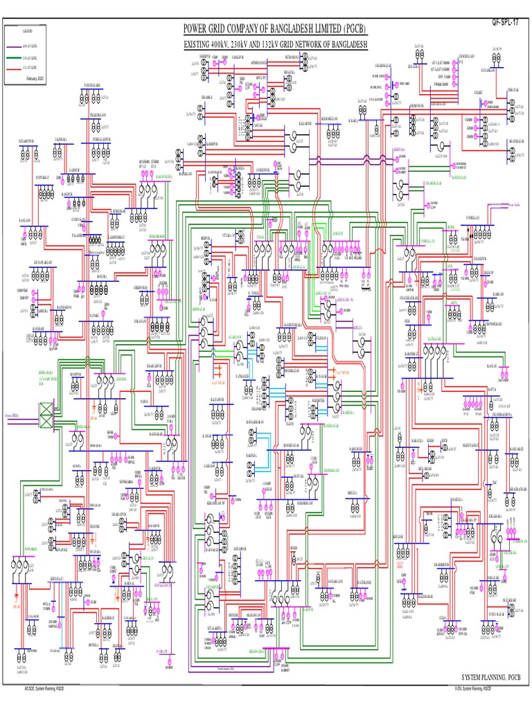Bangladesh 400kV and 230kV Grid Network | PDF