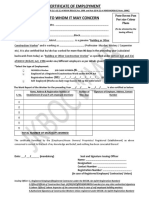 JKBOCW - Employment Ceritificate Form