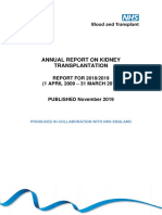 Annual-Report-On Kidney Transplantation 2018-19-November19