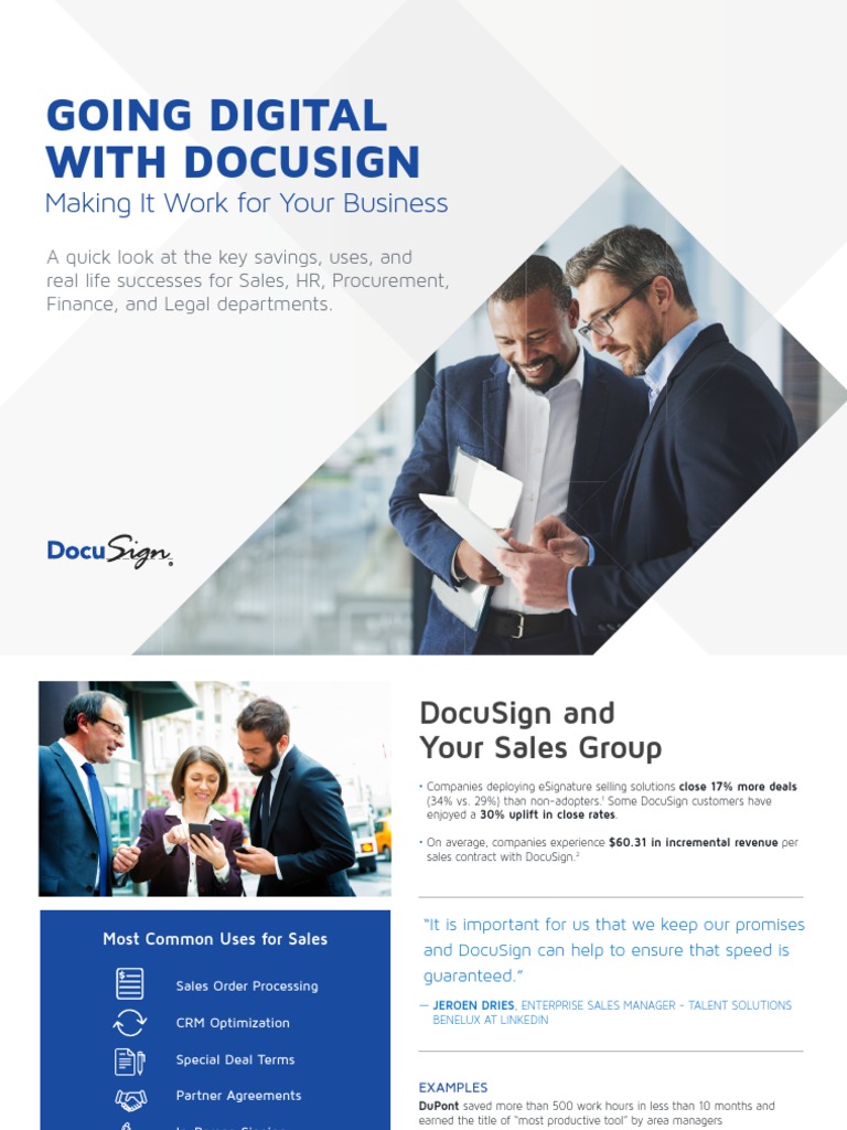 Going Digital With Docusign: Making It Work For Your Business | PDF ...