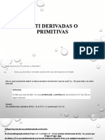 Anti Derivadas o Primitivas