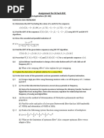 Assignment For B.Tech ECE: X N X K