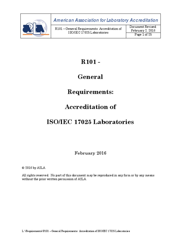 A2LA ISO/IEC 17025 Accreditation Guide | PDF | Calibration | Laboratories