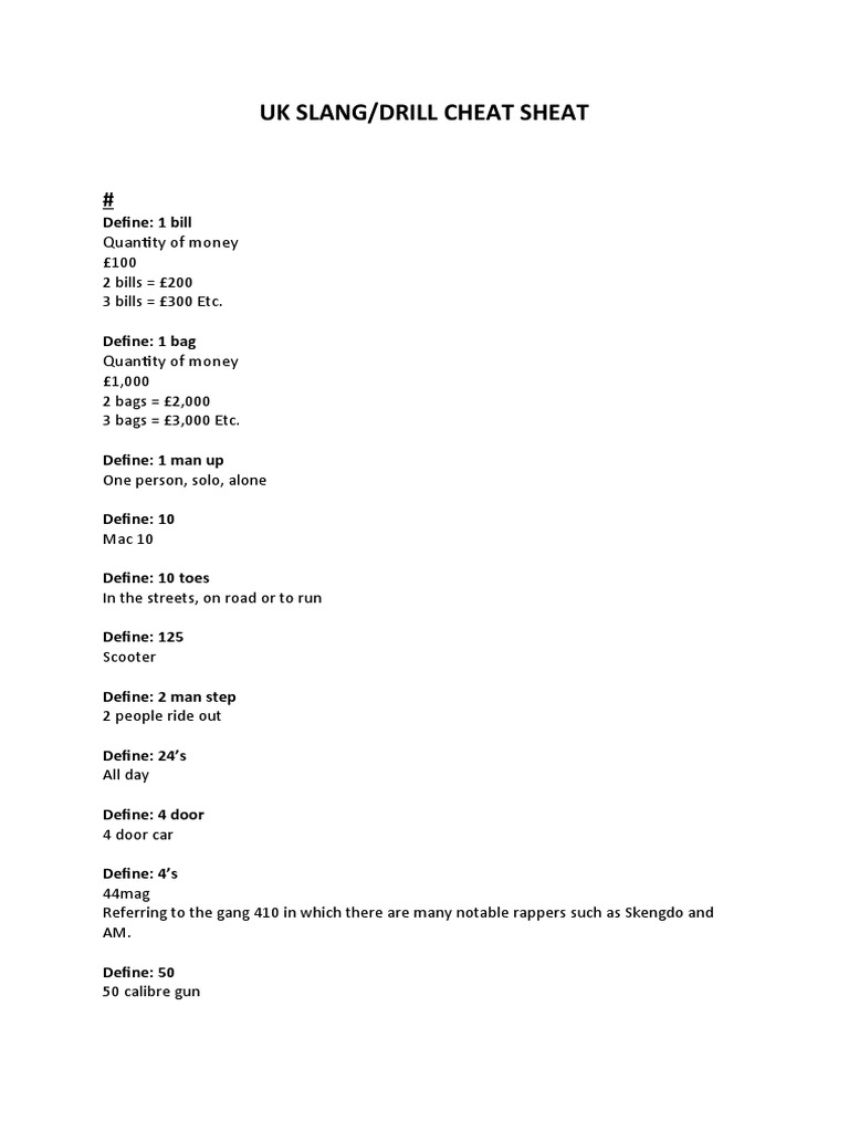 Drill Dictionary V1.0 09062020 PDF Violence