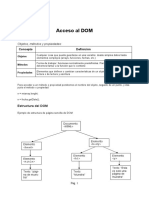 Acceso al DOM: Objetos, métodos y propiedades para manipular documentos