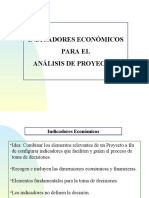 Indicadores Económicos para El Análisis de Proyectos