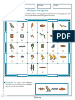 E D C B A F: Writing in Hieroglyphs