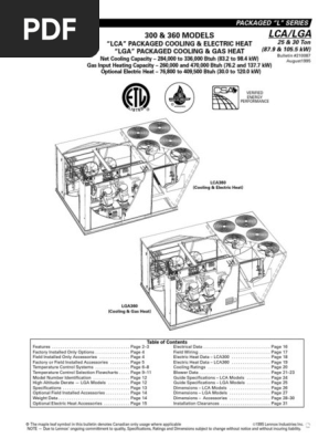 Lennox 30TR | PDF | Thermostat | Switch