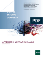 Guía de La Asignatura Aprender y Motivar en El Aula 2019 2020