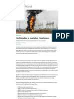 Fire Protection in Substation Transformers - T&D World