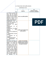 Foro 1. Primeras Ideas Sobre Política Educativa