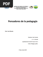 Pensadores de La Pedagogia