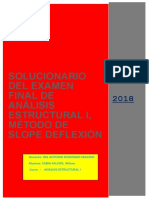 SOLUCIONARIO (Método de Slope Deflexion), CABIA FALCON, WILSON