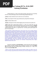 Download Undang-undang Kesehatan Tahun 2009 by Jina Tilman SN46499972 doc pdf
