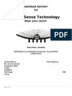 Sixth Sense Technology Seminar Report