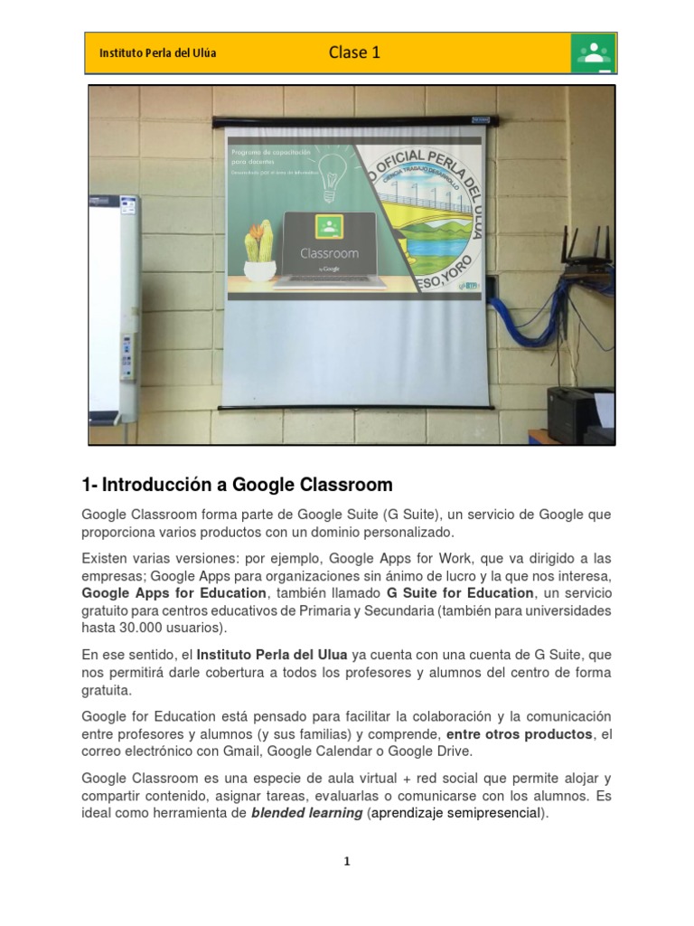 Guía de Google Classroom para Docentes | PDF | Software | Informática