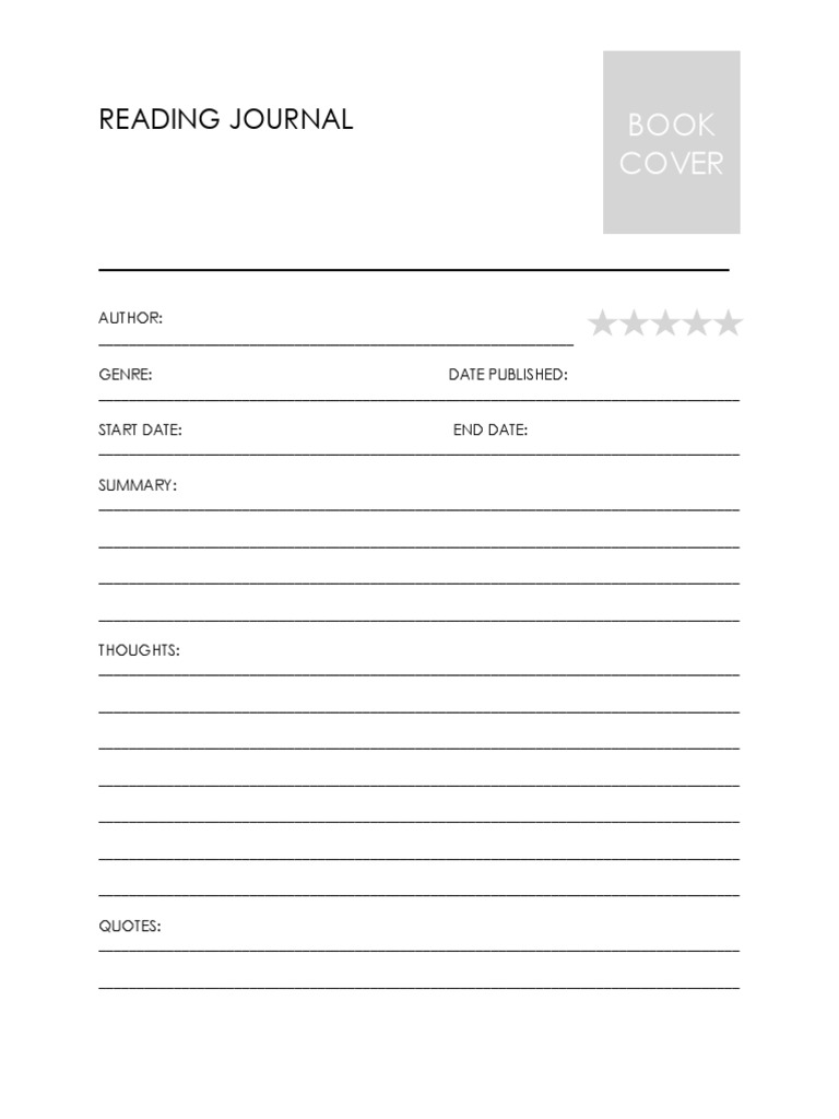 Digital Reading Journal by Darius Buckley PDF