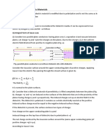 Gauss Law For Dielectric Materials