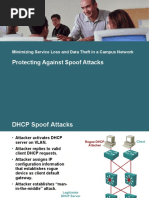 Protecting Against Spoof Attacks: Minimizing Service Loss and Data Theft in A Campus Network