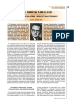 Contribution of Paul A Samuelson To The World of Economics