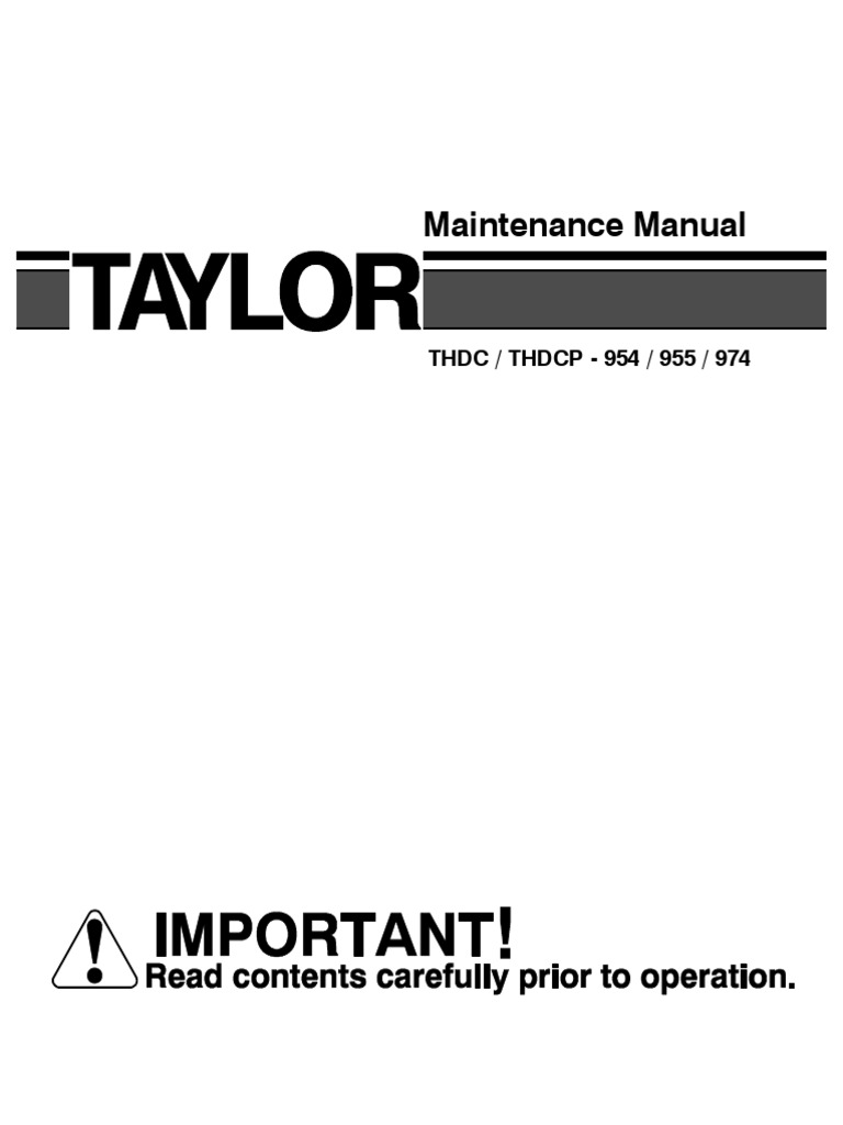 Control Transmision Stacker Taylor Belt Mechanical Truck