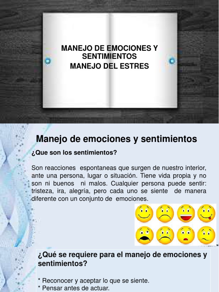 Manejo de Emociones Y Sentimientos Manejo Del Estres | PDF | Las ...