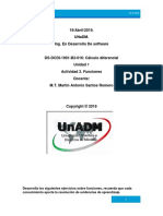 19/abril/2019. Unadm. Ing. en Desarrollo de Software: Calculo Diferencial 15-4-2019