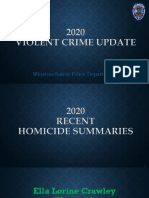 WSPD Presentation - Homicide Update 2020