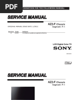 Sony Kdl-32ex427 32ex527 40ex527 46ex527 Chassis Az2-F Ver.1.0 Segm.p-1 SM PDF