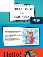 Deberes y Derechos de La Comunidad Educativa