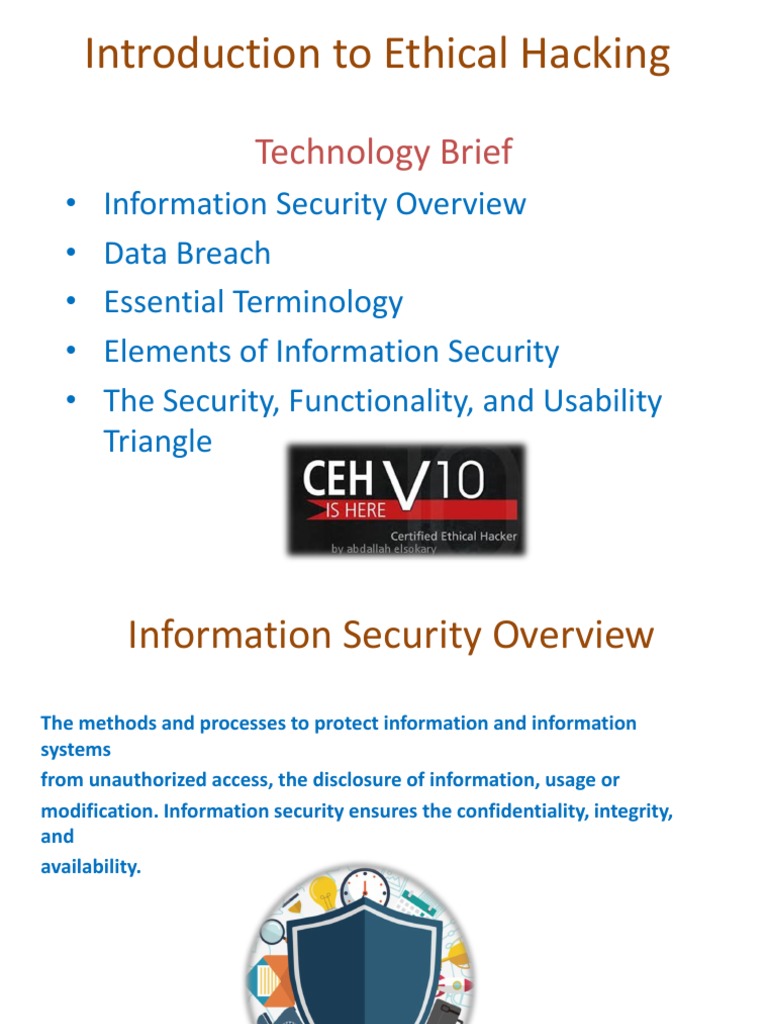 Introduction to Ethical Hacking | PDF | Information Security | Computer ...