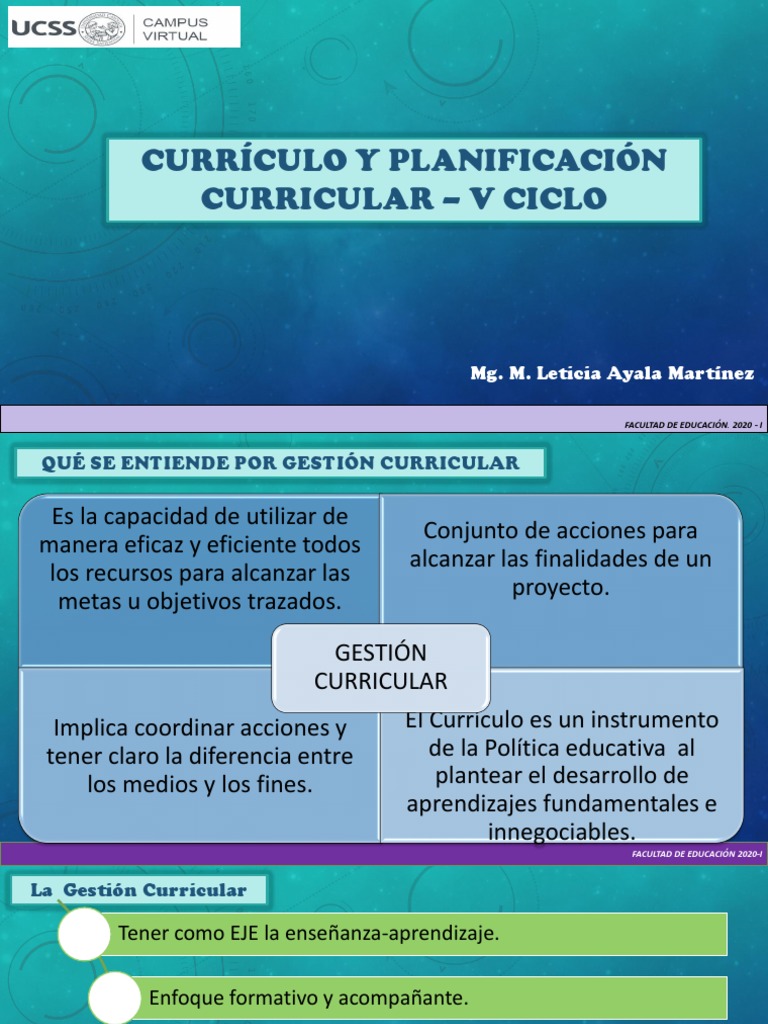 Gestión Curricular en Educación | PDF | Plan de estudios | Enseñando