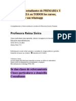 Apoyamos A Estudiantes de PRIMARIA Y SECUNDARIA en TODOS Los Cursos