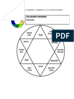 Colorea La Estrella Cromática e Identifica Los Colores Terciarios