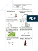 TALLER TEOREMA DE PITAGORAS