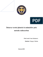 Datarea Varstei Planetei Si Animalelor Prin Metoda Radiocarbon