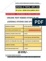 NEW SYLLABUS STUDY PLAN GROUP 2 OR 2A