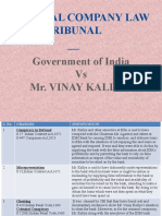 National Company Law Tribunal: Government of India Vs Mr. Vinay Kallya