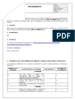 Plantilla Procedimiento LIMPIEZA