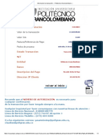 Informacion la transacción ___ Politecnico Grancolombiano ___